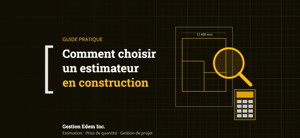 Plan de construction, loupe et calculatrice : choisir un estimateur en construction au Québec