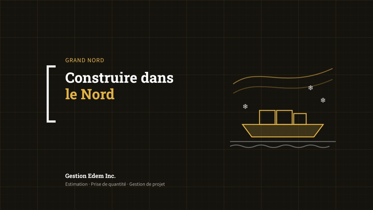 Construire dans le Nord : ce qui fait le prix d'un projet au Nunavik et au Nunavut