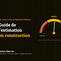 Cadran indiquant une estimation précise, entre trop bas et trop haut : guide de l'estimation en construction