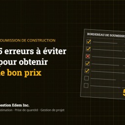Bordereau de soumission de construction avec cases cochées : 5 erreurs à éviter