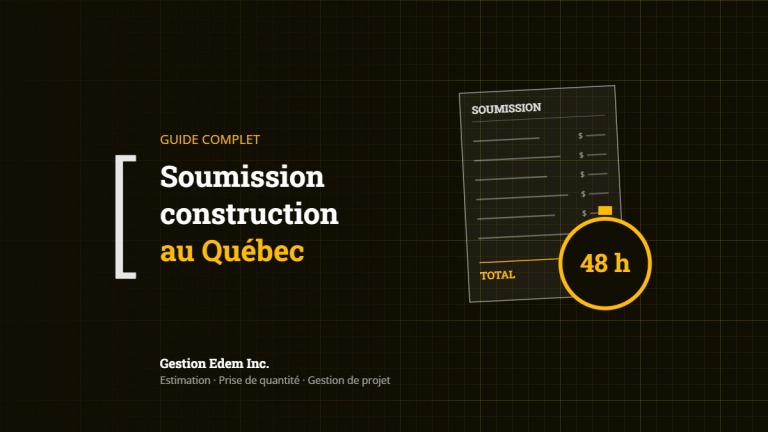 Formulaire de soumission de construction et chronomètre 48 h