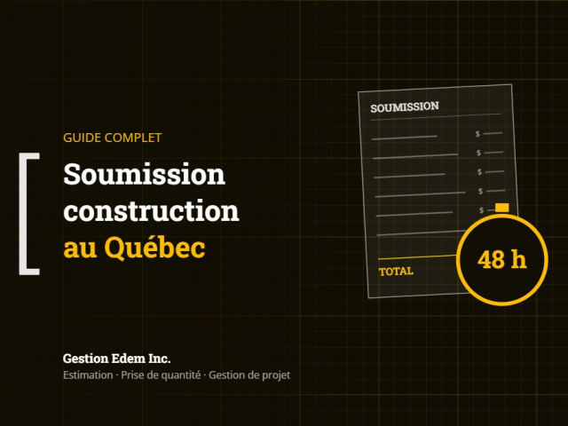 Formulaire de soumission de construction et chronomètre 48 h
