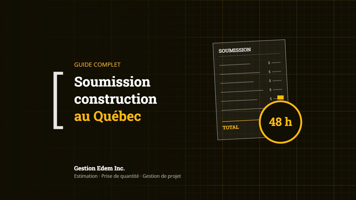 Formulaire de soumission de construction et chronomètre 48 h